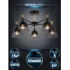 Потолочная люстра Seven Fires Olban SF3389/5C-BK-WD Потолочная люстра Seven Fires Olban SF3389/5C-BK-WD