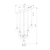 Подвесная люстра TK Lighting 6148 Estera