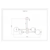 Подвесная люстра Moderli Molecule V10837-4P