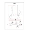 Подвесная люстра Moderli Molecule V10841-7P