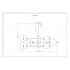 Подвесная люстра Moderli Molecule V10838-6P