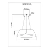 Подвесной светодиодный светильник MyFar Ceiling Cordelia MR9121-CL Подвесной светодиодный светильник MyFar Ceiling Cordelia MR9121-CL