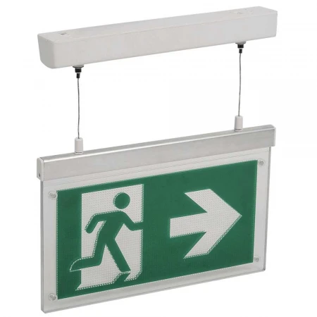 LIGHTING Светильник эвакуационный ССА3002 подвесной двусторонний сменный знак 3ч 3Вт IEK LSSA0-3002-3-20-K03