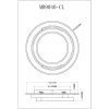 Потолочный светодиодный светильник MyFar Ceiling Thalassa MR9040-CL Потолочный светодиодный светильник MyFar Ceiling Thalassa MR9040-CL