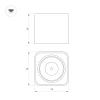 Потолочный светодиодный светильник Arlight SP-Dice-S78x78-10W Day4000 046631