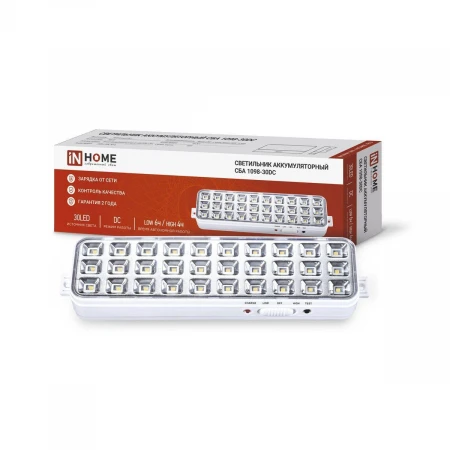 Аварийный светодиодный светильник IN HOME 4690612029511