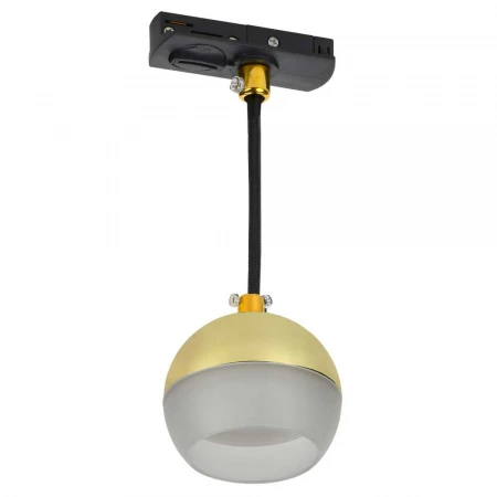 LIGHTING Светильник 4119 декоративный трековый подвесной под лампу GX53 золото IEK LT-UCB0-4119-GX53-1-K22