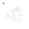 Коннектор L-образный Arlight Mag-Microcosm-Con-L90 044527