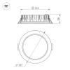 Встраиваемый светодиодный светильник Arlight MS-Mist-Built-R187-21W Warm3000 041612