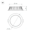 Встраиваемый светодиодный светильник Arlight MS-Mist-Built-R145-15W Warm3000 041613