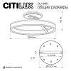 Потолочная светодиодная люстра Citilux Дуэт CL719761 Потолочная светодиодная люстра Citilux Дуэт CL719761