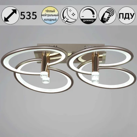 Люстра Reluce 09253-0.3-4S Champaign silver