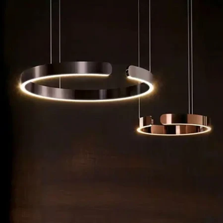 Люстра подвесная Alfa Light F0424-10 400+600mm rose gold