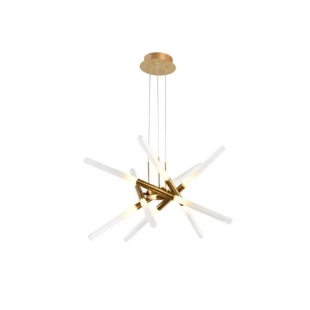 Люстра подвесная Alfa Light F3924-73 brass 10*G9 D60*H15 0