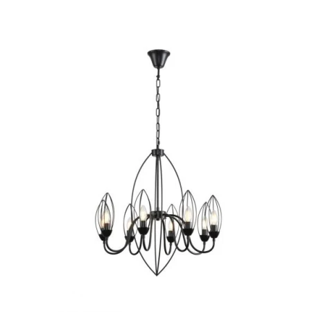 Люстра подвесная Alfa Light F3524-02 Black E14*8