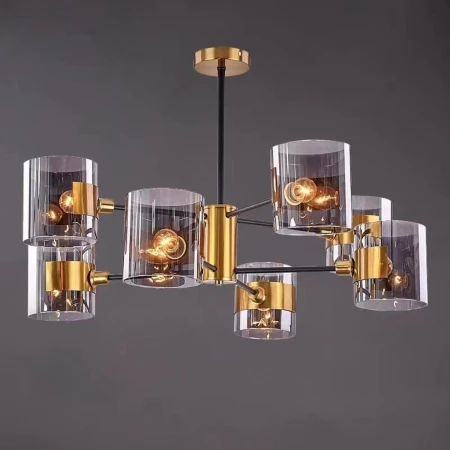 Люстра подвесная Alfa Light F3824-16 GAB E27*8