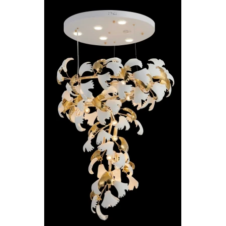 Люстра подвесная Alfa Light F2924-14 D700*H1200 E14*11 GD