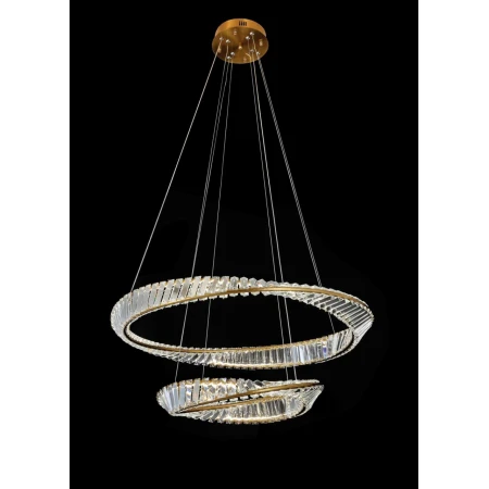 Люстра подвесная Alfa Light F4024-70 φ800+500 GD LED 100+100W