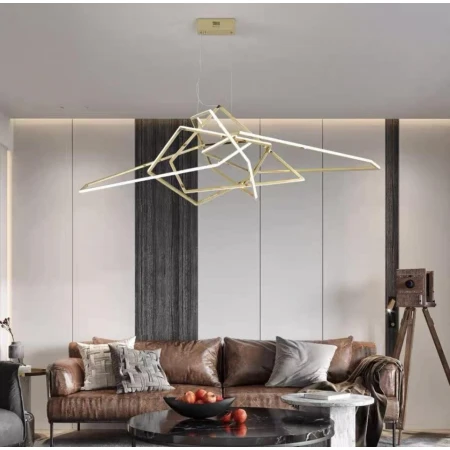 Люстра подвесная Alfa Light F0424-06 1350mm gold