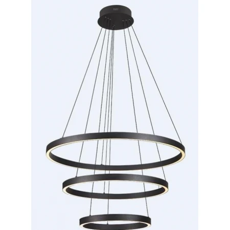 Люстра подвесная Alfa Light F3924-51 black 100W Φ80*H15 0