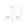 Потолочная люстра MyFar Biene MR1524-11C Потолочная люстра MyFar Biene MR1524-11C