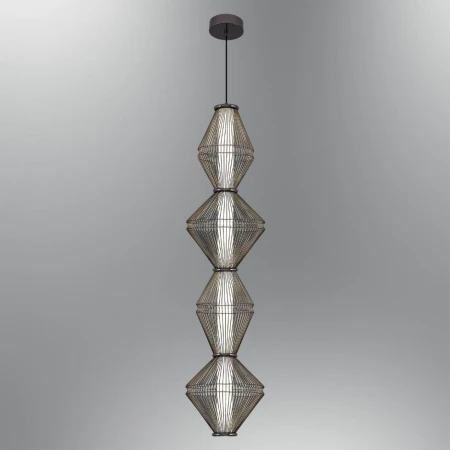 Светильник подвесной Alfa Light F3024-10 BLACK CHROME