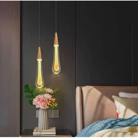 Подвесной светильник Alfa Light F3724-18 Двайной золото