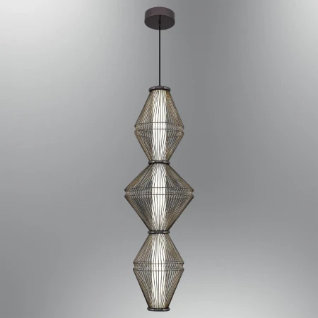 Светильник подвесной Alfa Light F3024-12 BLACK CHROME