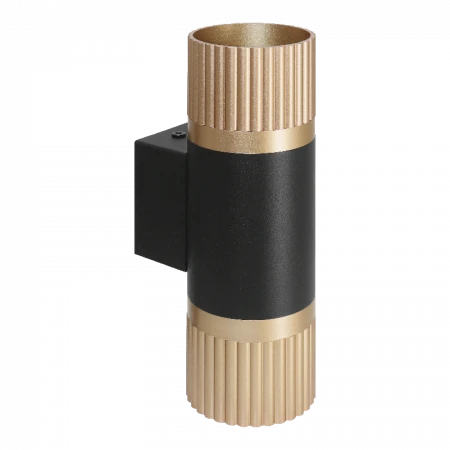 Светильник WOLTA WSL-GU10/W19BG-2 под лампу GU10 Черный / золотой DUO