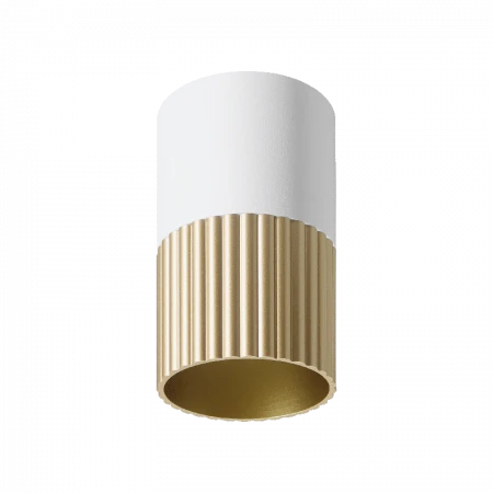 Светильник WOLTA WSL-GU10/18WG-1 под лампу GU10 Белый / золотой DUO