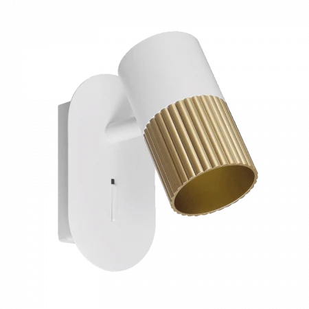 Светильник WOLTA WSL-GU10/W18WG под лампу GU10 Белый / золотой DUO