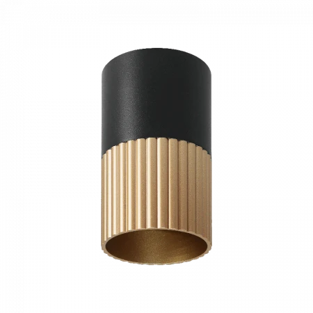 Светильник WOLTA WSL-GU10/18BG-1 под лампу GU10 Черный / золотой DUO