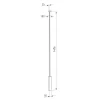 Настенный светодиодный светильник Elektrostandard Alto LED латунь 3000K 40133/LED a069821