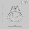 Встраиваемый светильник Maytoni Technical Downlight DL034-01-12W2.7K-B Встраиваемый светильник Maytoni Technical Downlight DL034-01-12W2.7K-B