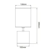 Настольная лампа Uniel UML-B306 E14 Gold/Black UL-00012422