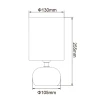 Настольная лампа Uniel UML-B307 E14 Silver/White UL-00012423 Настольная лампа Uniel UML-B307 E14 Silver/White UL-00012423