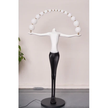 Торшер Alfa Light F2724-05 L135*W60*H230 BLACK