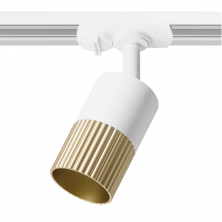 Трековый светильник WOLTA WTL-GU10/18WG-1 под лампу GU10 Белый / золотой DUO