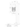 Садово-парковый светодиодный светильник Elektrostandard Ombra 35179/S черный a067899 Садово-парковый светодиодный светильник Elektrostandard Ombra 35179/S черный a067899