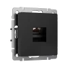 Розетка Ethernet RJ-45 cat. 6A экранированная (черный матовый) W5120108/ a069685 Розетка Ethernet RJ-45 cat. 6A экранированная (черный матовый) W5120108/ a069685