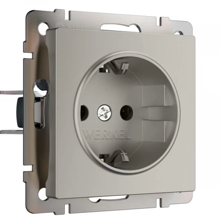 Розетка с заземлением (дымчатый) W1271004/ a069462