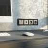 Выключатель двухклавишный (дымчатый) W1220004/ a069452 Выключатель двухклавишный (дымчатый) W1220004/ a069452