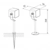Ландшафтный светодиодный светильник Elektrostandard Visor 35142/S a057634 Ландшафтный светодиодный светильник Elektrostandard Visor 35142/S a057634