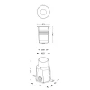 Ландшафтный светильник Deko-Light Easy COB Round III WW 730469 Ландшафтный светильник Deko-Light Easy COB Round III WW 730469