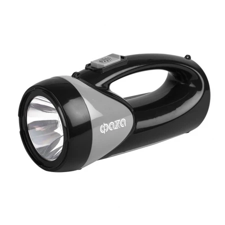 Прожекторный светодиодный фонарь ФАZA аккумуляторный 110 лм 172х86 AccuF8-L1W/L12-bk