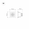 Встраиваемый светодиодный светильник Arlight CL-Kardan-S102x102-9W Day 024122 Встраиваемый светодиодный светильник Arlight CL-Kardan-S102x102-9W Day 024122