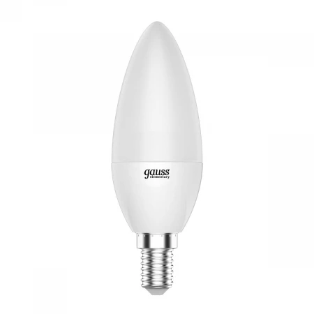 Лампа светодиодная Gauss E14 6W 3000K матовая 33116