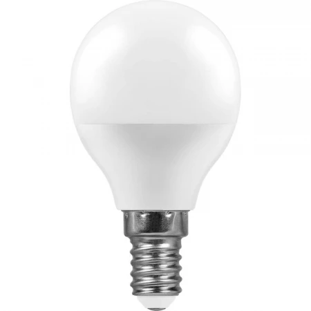 Лампа светодиодная Feron E14 11W 2700K Шар Матовая LB-750 25946