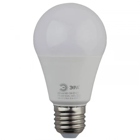 Лампа светодиодная ЭРА E27 13W 2700K матовая LED A60-13W-827-E27 Б0020536