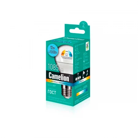 Лампа светодиодная Camelion E27 13W 3000-6500K LED13-A60/SD/845/E27 14747